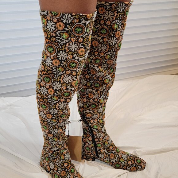 NEW with tags | Funky cloth thigh boots  | Ziggy Over the Knee Boots - Picture 8 of 8